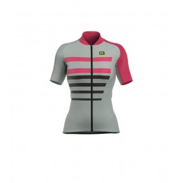 ALE PRR 2.0 PIUMA Damen Fahrradbekleidung Radtrikot grijs pink GZYI1