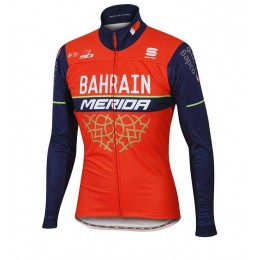 2017 Bahrain Merida Fahrradbekleidung Radtrikot Langarm FZ3ZW