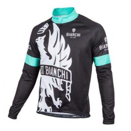 2016 BIANCHI-MILANO SORISOLE Fahrradbekleidung Radtrikot Langarmen Schwarz blau 8V0A9