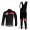 Castelli 3T Fahrradbekleidung Set Langarmtrikot+Lange Trägerhose Schwarz 8V90B