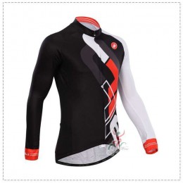 Castelli 2014 Fahrradbekleidung Radtrikot Langarm Schwarz 03QJY