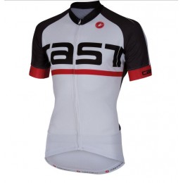 2016 Castelli Meta Fahrradbekleidung Radtrikot Schwarz weiß 58KWL