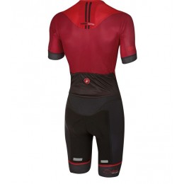 2016 Castelli Sanremo 3.2 Radteam Fahrradtrikot Schwarz Rot C32OV