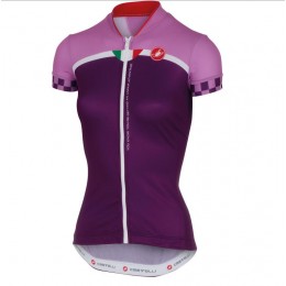2016 Castelli vrouwen Duello Fahrradbekleidung Radtrikot purper 1N2AP