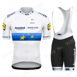 Deceuninck quick step 2021 European Champion Radsport Kurz Trägerhose 0GiiAo