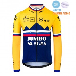 Winter Fleece Jumbo Visma SLovenia Pro Team 2021 Fahrradtrikot Radsport 7zwVzA