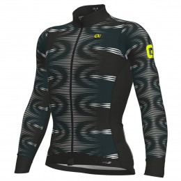 Ale PRS Coil Micro-Schwarz weiß Fahrradbekleidung Radtrikot Langarm 00UN5