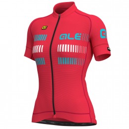 Damen Ale Graphics PRR Strada-roze turquoise Fahrradbekleidung Radtrikot 7G2U4