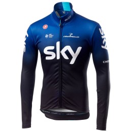 TEAM SKY 2019 Thermal Fahrradbekleidung Radtrikot Langarm CT91Q