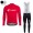 2018 Cube Rot Winter Fahrradbekleidung Set Langarmtrikot+Lange Trägerhose BMO75