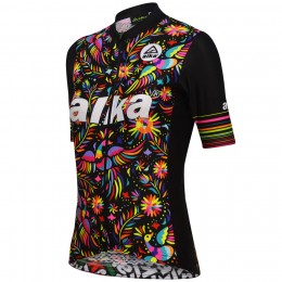 Alka Advanced Mexico Damen Schwarz Fahrradbekleidung Radtrikot DNLSK