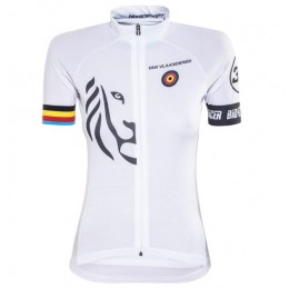 Bioracer Van Vlaanderen Damen weiß Schwarz 2018 Fahrradbekleidung Radtrikot 0UUPU