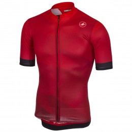 Castelli Flusso Rot Fahrradbekleidung Radtrikot AUTFR