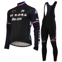 De Rosa Santini 2018 Fahrradbekleidung Set Langarmtrikot+Lange Trägerhose 9EXVM