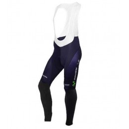 2016 Movistar Lange Trägerhose vliezen blau weiß H3B6M