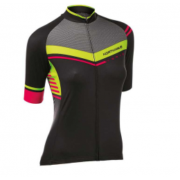 2016 NorthWave Fahrradtrikot Radsport Damen Schwarz Rot 0D9KJ