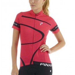 2016 Pinarello Fahrradbekleidung Radtrikot Rot Vrouw 6ZFPB