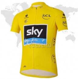 2013 Teams Sky gele Fahrradtrikot Radsport 2FLKY