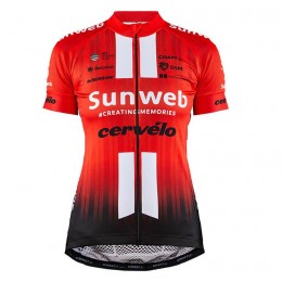 Team Sunweb 2019 Damen Fahrradbekleidung Radtrikot WZRKK