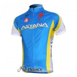 Astana Pro Team Fahrradtrikot Radsport blau P9ZUX