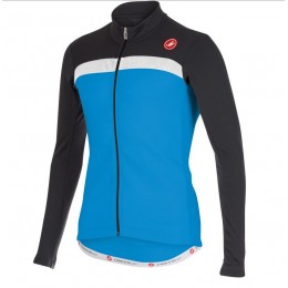 2016 Castelli Criterium Fahrradbekleidung Radtrikot Langarmen Schwarz blau NVOVK