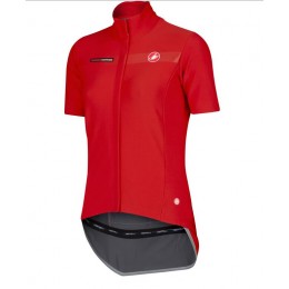 2016 Castelli vrouwen Gabba Fahrradbekleidung Radtrikot Rot WW0EV