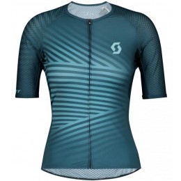 Damen SCOTT RC Premium Climber 2020 Radtrikot kurzarm Blau