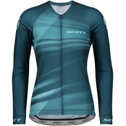 Damen SCOTT RC Pro 2020 Radtrikot langarm Blau