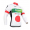 Europcar 2014 Fahrradbekleidung Radtrikot Langarm Schwarz weiß Rot grün VIA0B