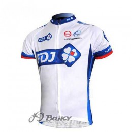 FDJ-BigMat Pro Team Fahrradtrikot Radsport weiß blau OS1UP