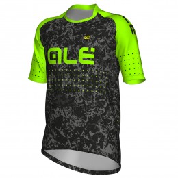 Ale Enduro-grün fluo Fahrradbekleidung Radtrikot QSZQN