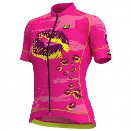 Damen Ale Graphics PRR Romantic-roze Fahrradbekleidung Radtrikot NA4MV