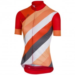 Castelli Prisma-Rouge Damen Fahrradbekleidung Radtrikot Y8UGY