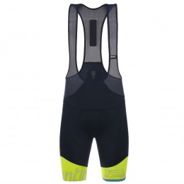 Santini Sleek 99 gelb fluo Kurz Trägerhose V9A50