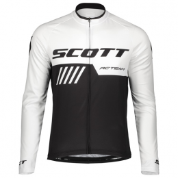 Scott RC TEAM 10 Fahrradbekleidung Radtrikot Langarm white/black P2PAA