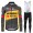 Jumbo Visma Tour De France 2021 Fahrradbekleidung Radtrikot Satz Langarm Und Lange Radhose 382 ZGULe