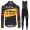 Jumbo Visma Tour De France 2021 Fahrradbekleidung Radtrikot Satz Langarm Und Lange Radhose 630 QZWV5