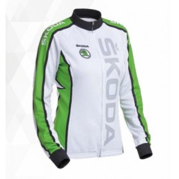 2016 SKODA Fahrradbekleidung Radtrikot Langarmen Damen QAHLX