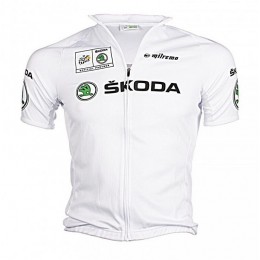 2016 SKODA Fahrradbekleidung Radtrikot weiß LYU8L