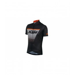 KTM FACTORY LINE schwarz/grau/orange 2020 Radtrikot kurzarm