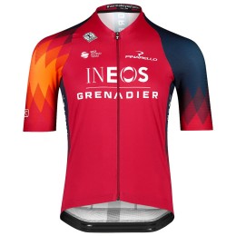 INEOS GRENADIERS 2023 ICON Radtrikot kurzarm(langer RV)-Radsport-Profi-Team