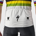 Quick Step-Alpha Vinyl Straßenrad Weltmeister Regenbogentrikot 2022 Competizione Radtrikot kurzarm-Radsport-Profi-Team