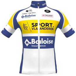 Sport Vlaanderen-Baloise 2022 Radtrikot kurzarm-Radsport-Profi-Team